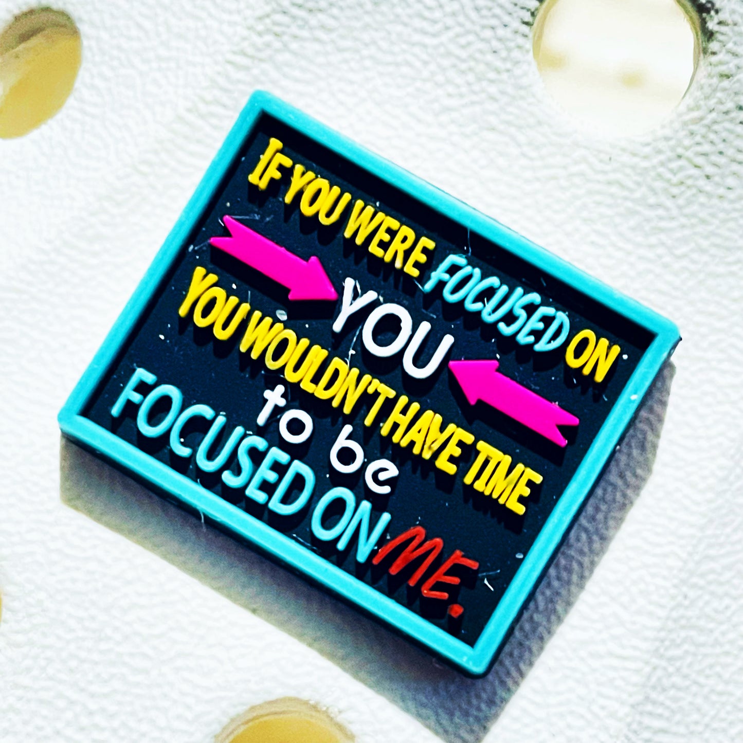 Positive Focused Self Care Quotes Shoe Charm