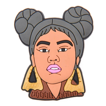 Female Rappers Hip Hop Shoe Charm