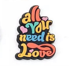 Positive Focused Self Care Quotes Shoe Charm
