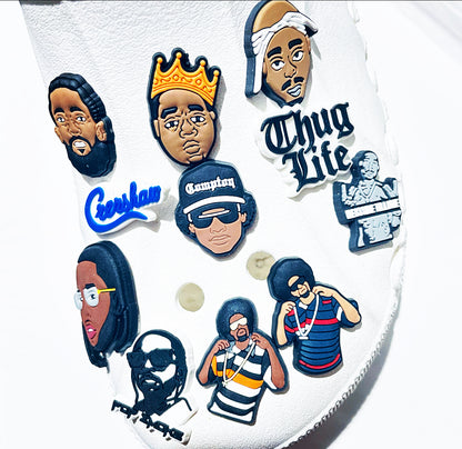 Hip Hop Rap Shoe Charms