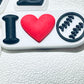 I Love Sports Shoe Charm