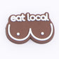 Safe Sex Eat Local Shoe Charm