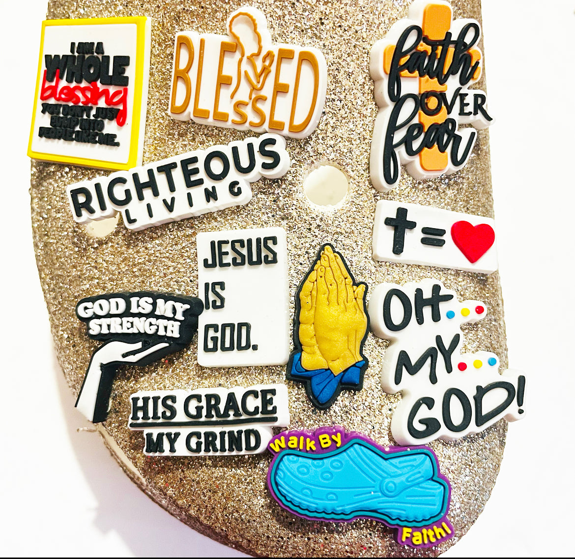 Faith Jesus Christ God Related Shoe Charm