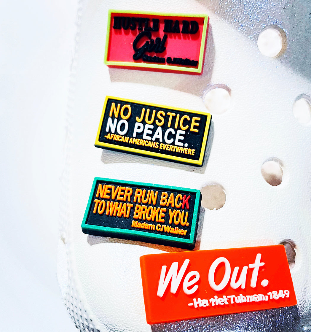 Famous Quotes Shoe Charm