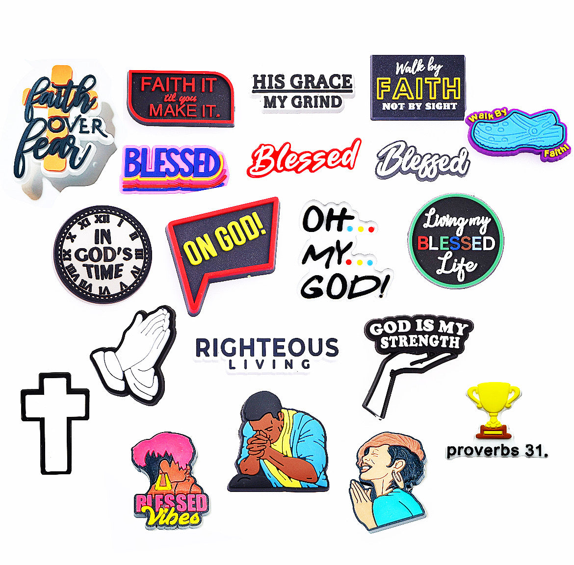 Faith Jesus Christ God Related Shoe Charm