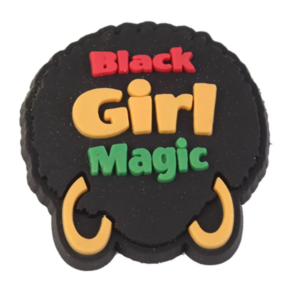 Melanin Black Girl Magic Shoe Charm