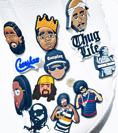 Hip Hop Rap Shoe Charms