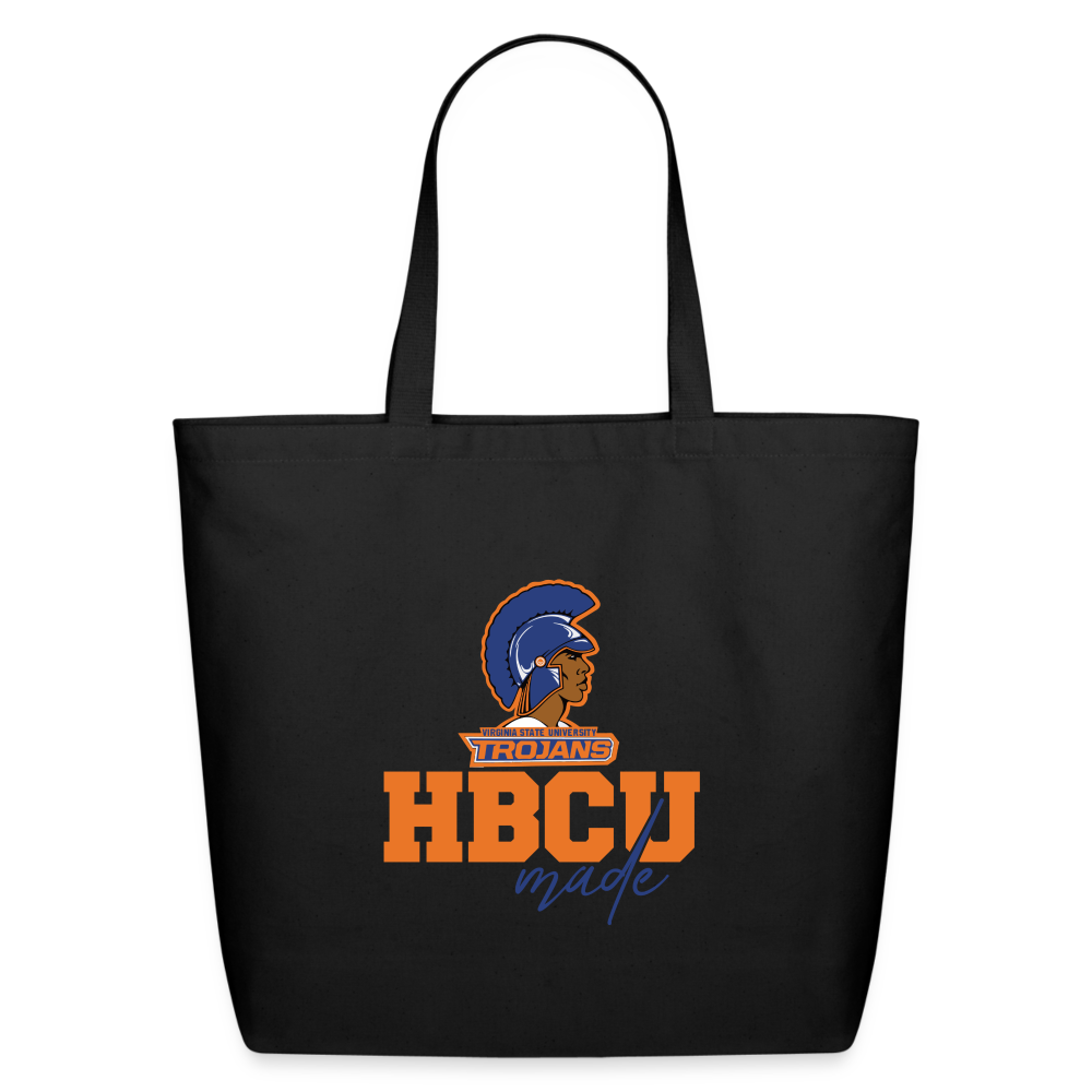 HBCU Made Virginia State University Trojans (VSU) Eco-Friendly Cotton Tote - black