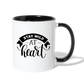Stay Wild at Heart Coffee Mug - white/black