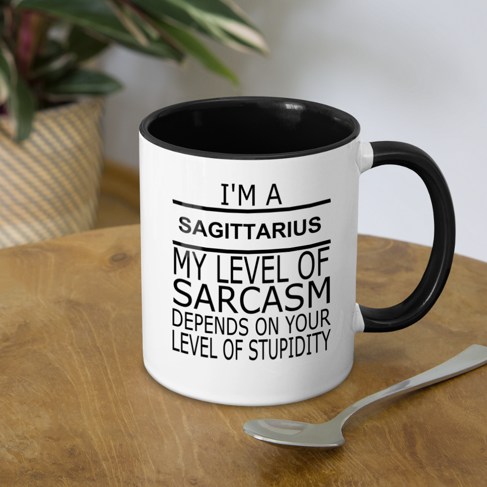 Sagittarius Sarcasm Coffee Mug - white/black