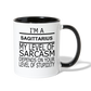 Sagittarius Sarcasm Coffee Mug - white/black