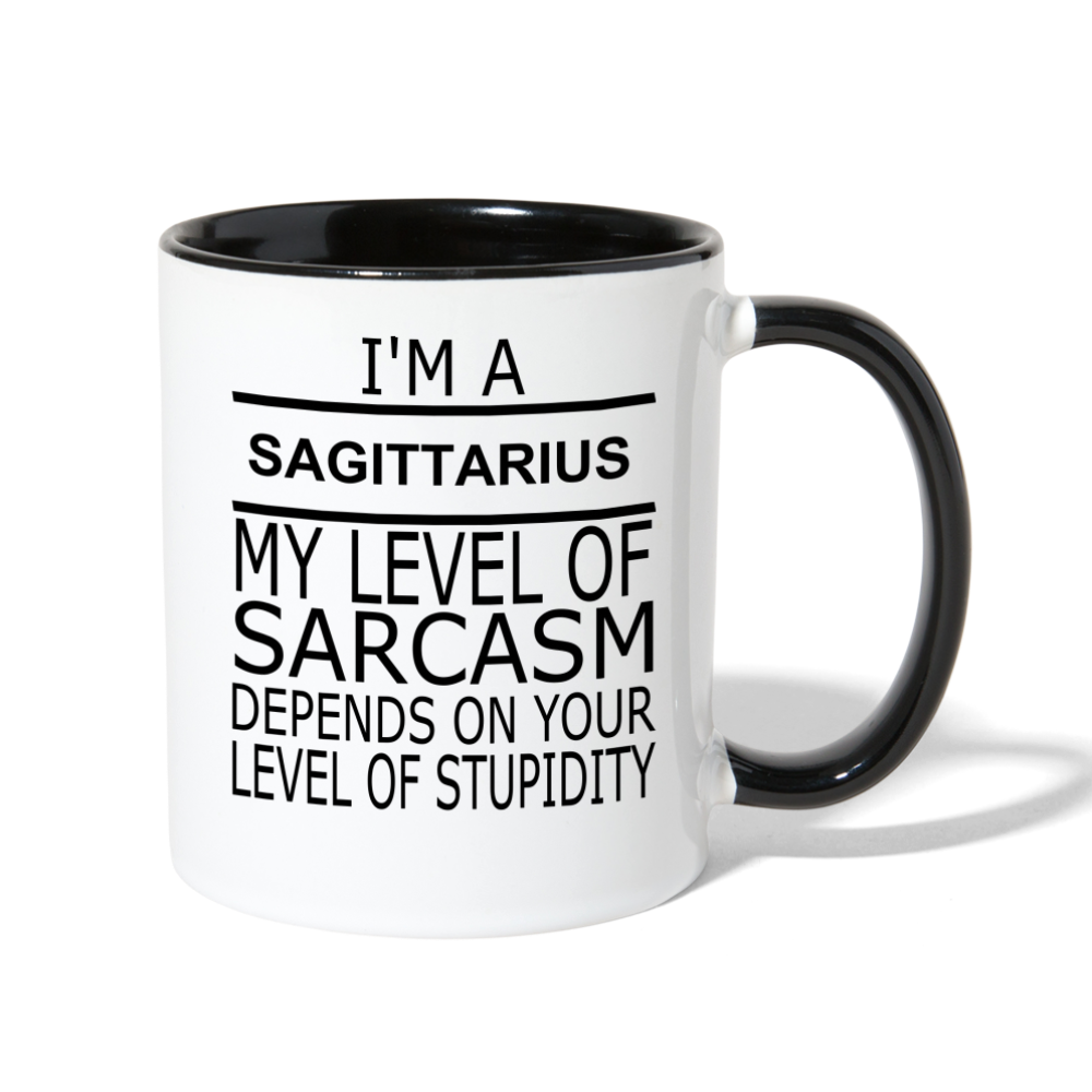 Sagittarius Sarcasm Coffee Mug - white/black