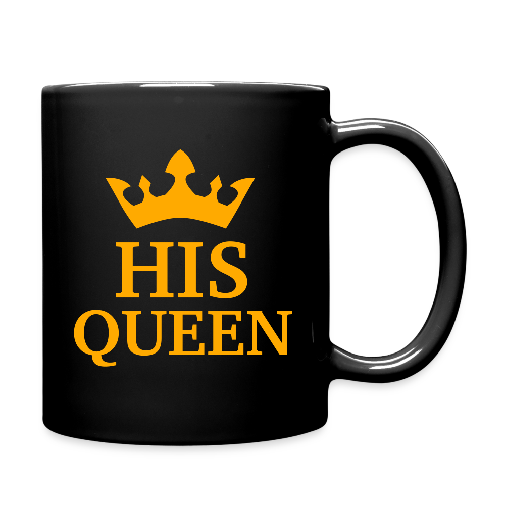His Queen Full Color Mug - black