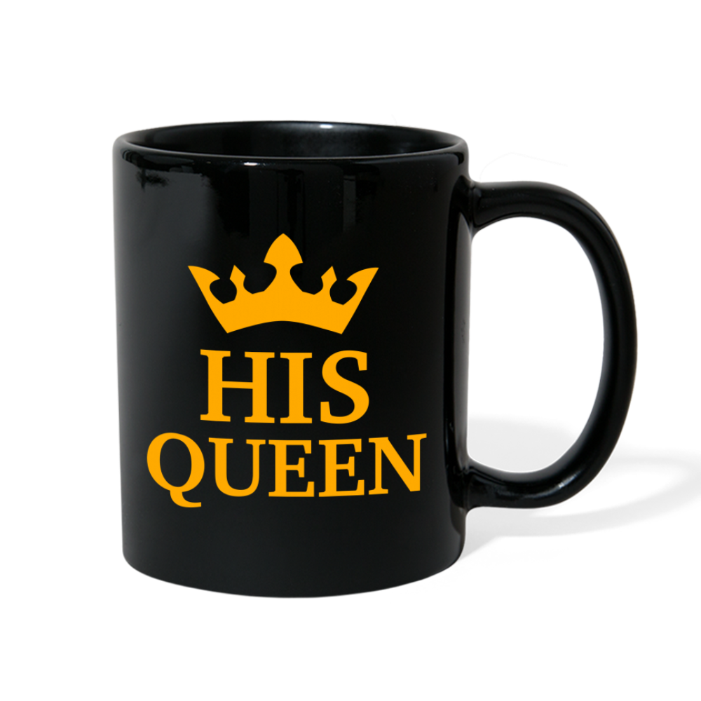 His Queen Full Color Mug - black