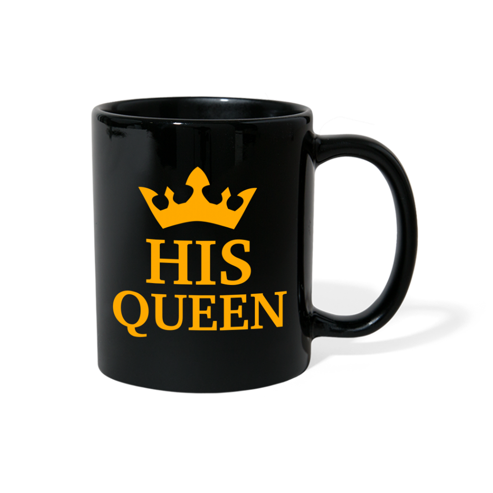 His Queen Full Color Mug - black