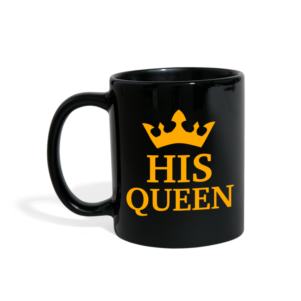 His Queen Full Color Mug - black