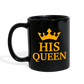 His Queen Full Color Mug - black