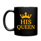 His Queen Full Color Mug - black