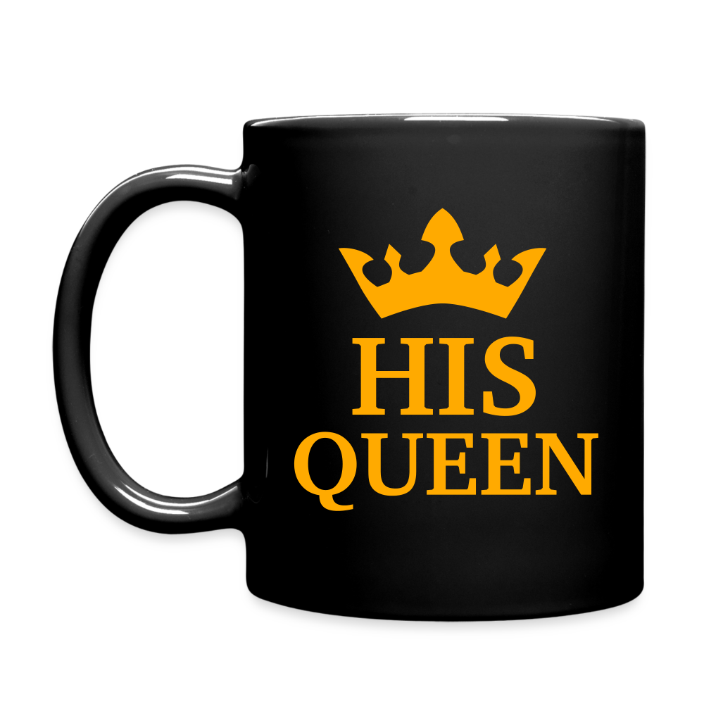 His Queen Full Color Mug - black