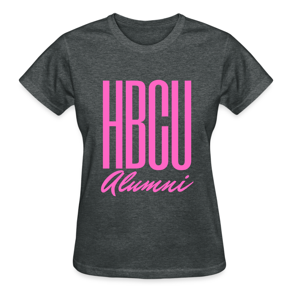 HBCU Alumni Pink Gildan Ultra Cotton Ladies T-Shirt - deep heather