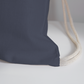 HBCU Mom Cotton Drawstring Bag - navy