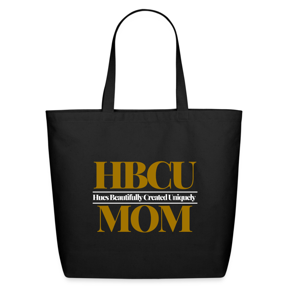 HBCU Mom Eco-Friendly Cotton Tote - black