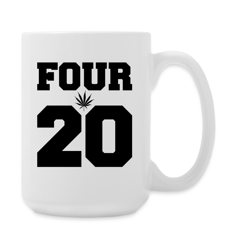 Four 20 Coffee/Tea Mug 15 oz - white