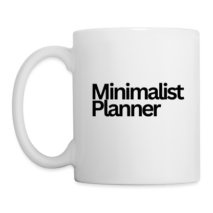 Minimalist Planner Coffee/Tea Mug - white