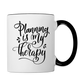 Planning is my Therapy Contrast Coffee Mug - white/black