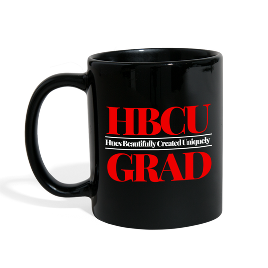 HBCU Grad (Red/White) Full Color Mug - black
