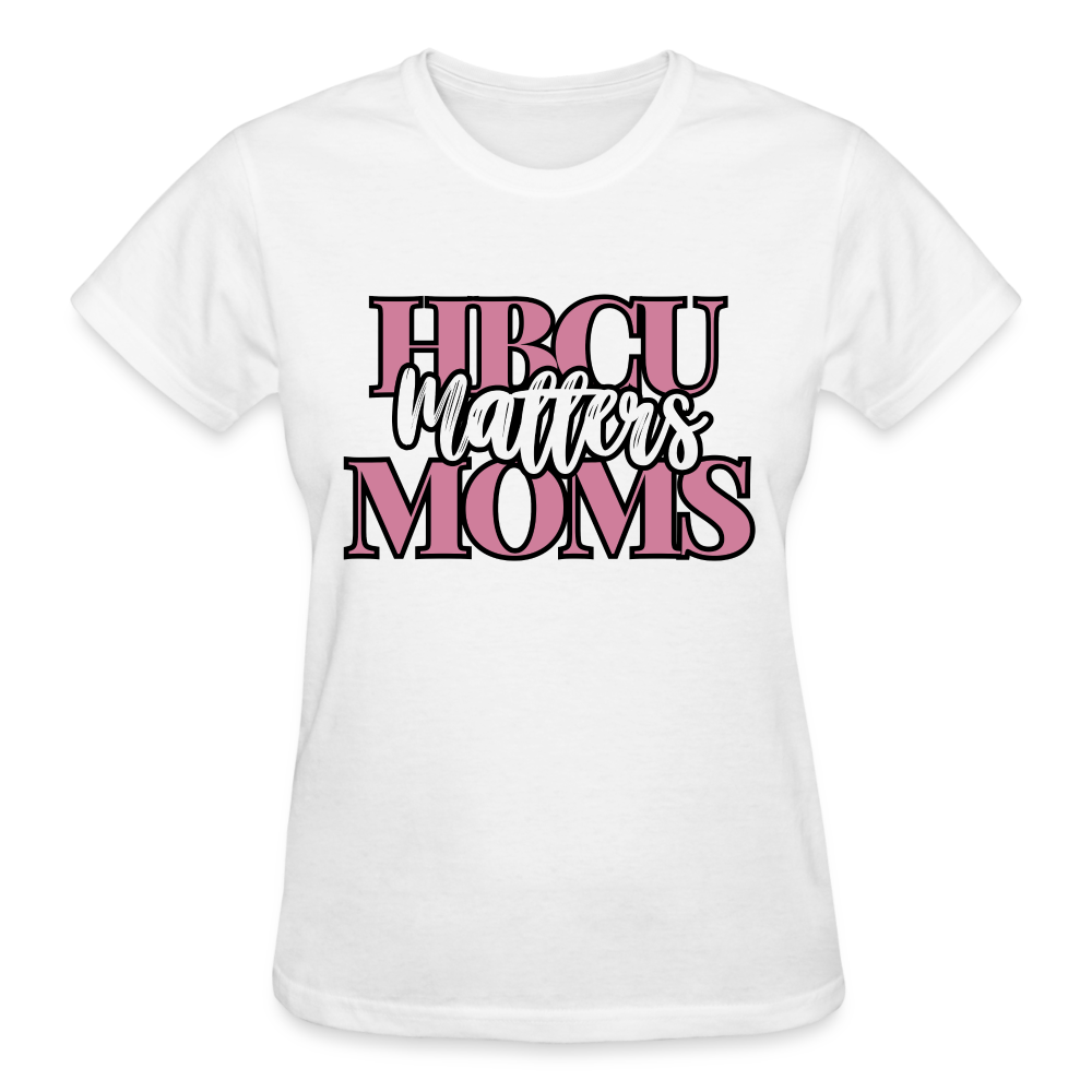 HBCU Moms Matters (Pink) Gildan Ultra Cotton Ladies T-Shirt - white